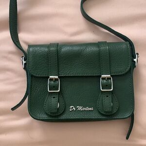 Dark Green Genuine Leather Doc Martens purse